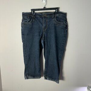 EUC Cato  Woman Denim Womens Blue Jeans Capris 18 W
